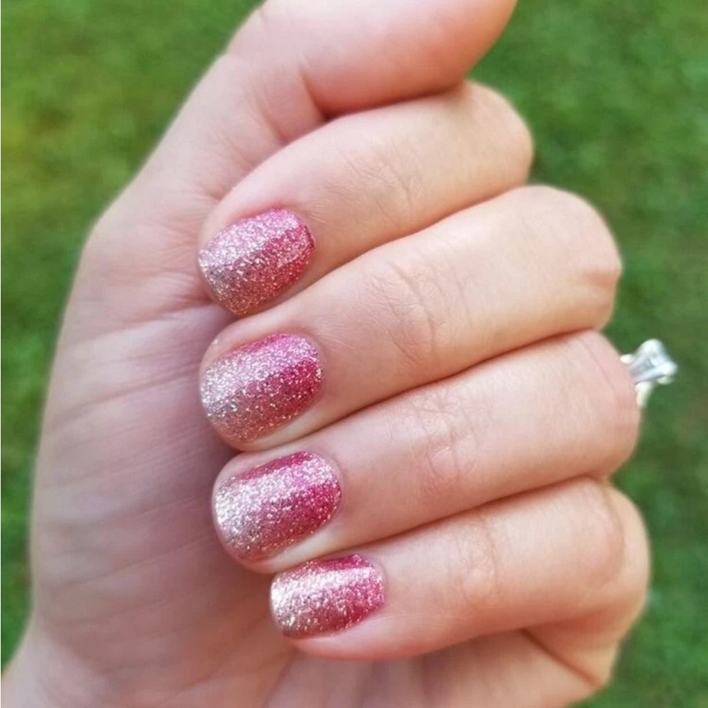 *Retired* Color Street: Coral Bay | Gold Pink Sparkles Glitter Summer Ombre - Picture 12 of 16